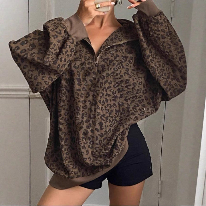 Savéra Leopard Zip Sweater™