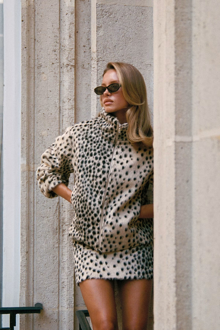 Leopard Zip Jacket