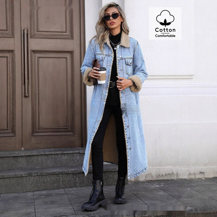 Elara Fleece-Lined Denim Coat™
