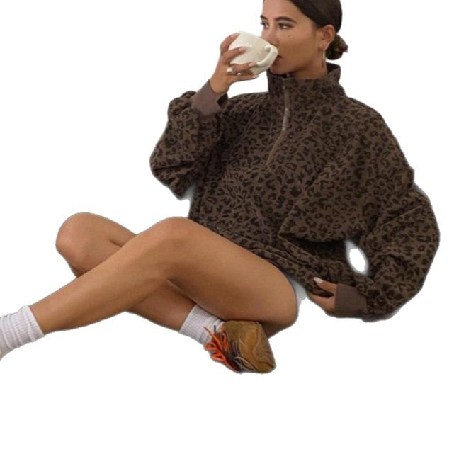 Savéra Leopard Zip Sweater™