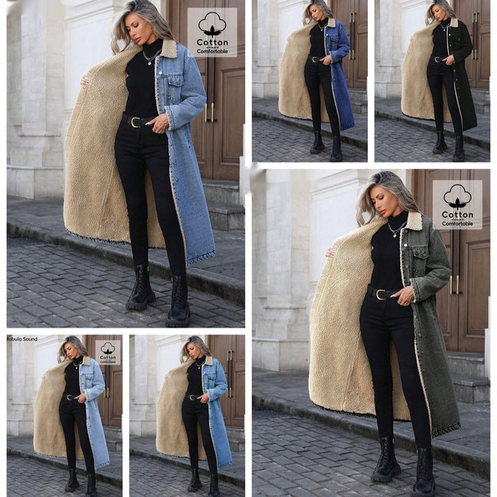 Elara Fleece-Lined Denim Coat™
