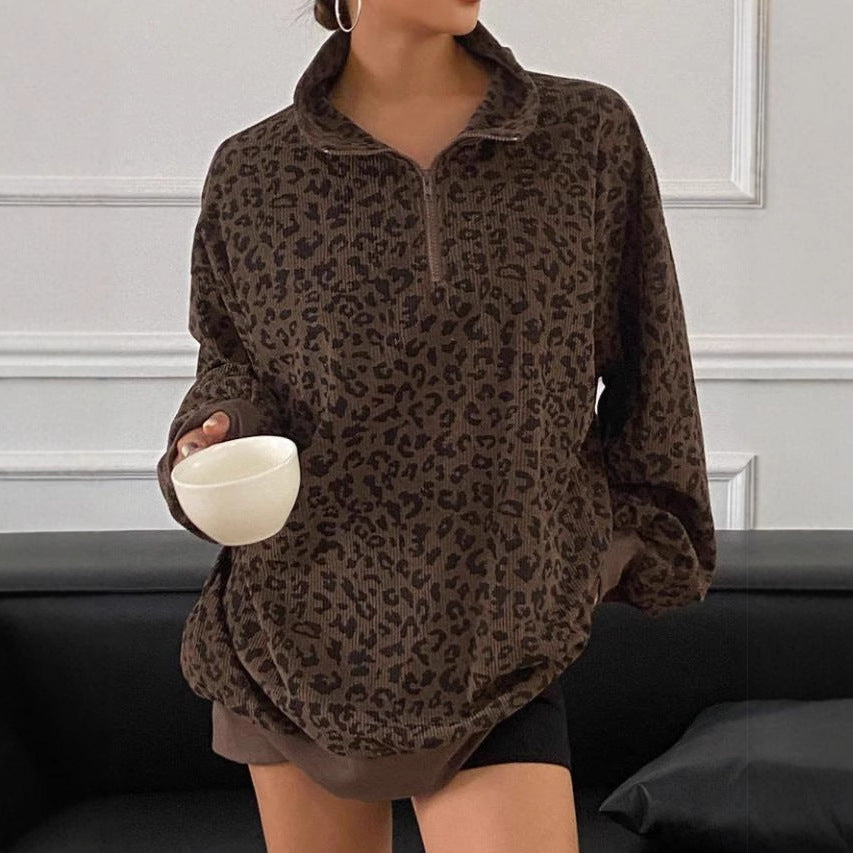 Savéra Leopard Zip Sweater™