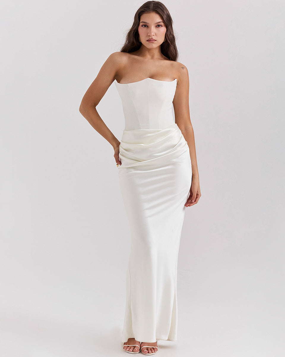 Élira Nocturne Strapless Maxi Dress