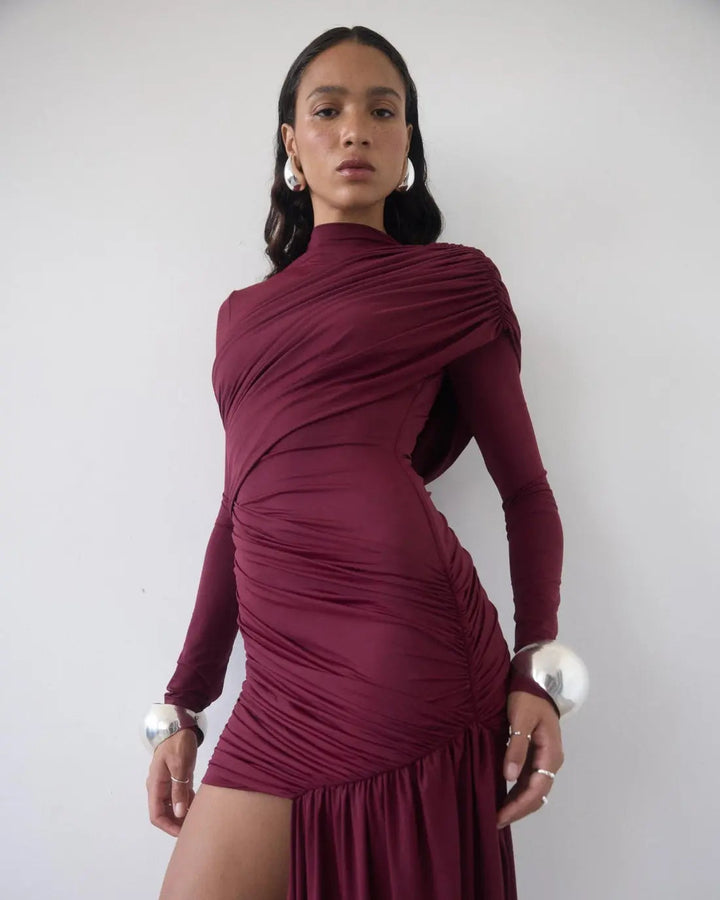 Élise Drape Maxi Dress