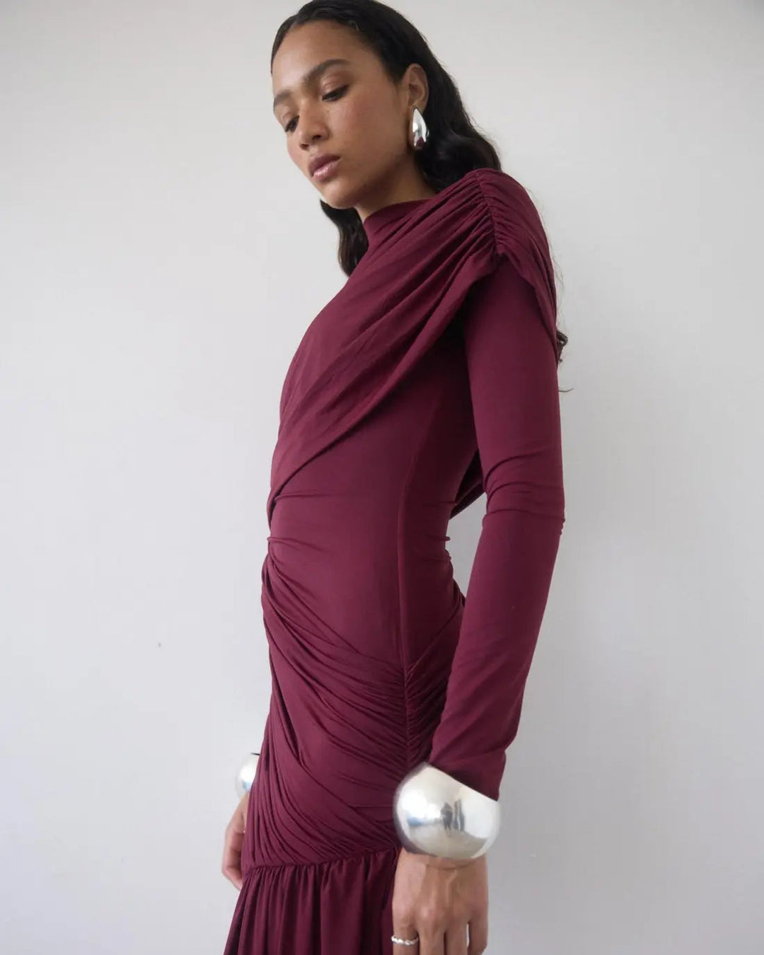 Élise Drape Maxi Dress