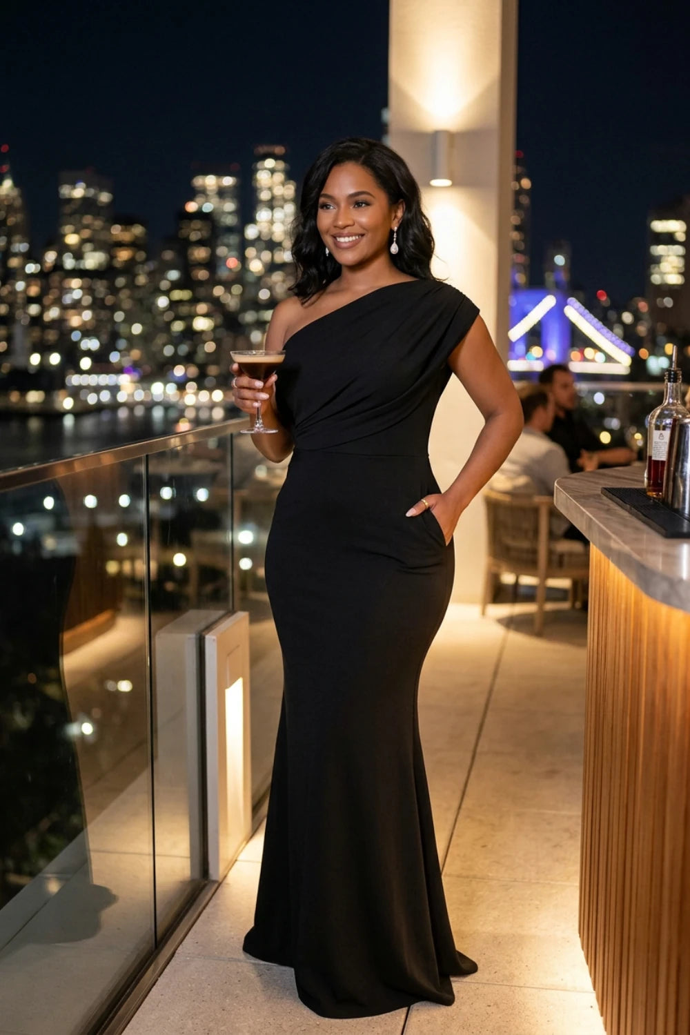Nocturne Curve Maxi Dress