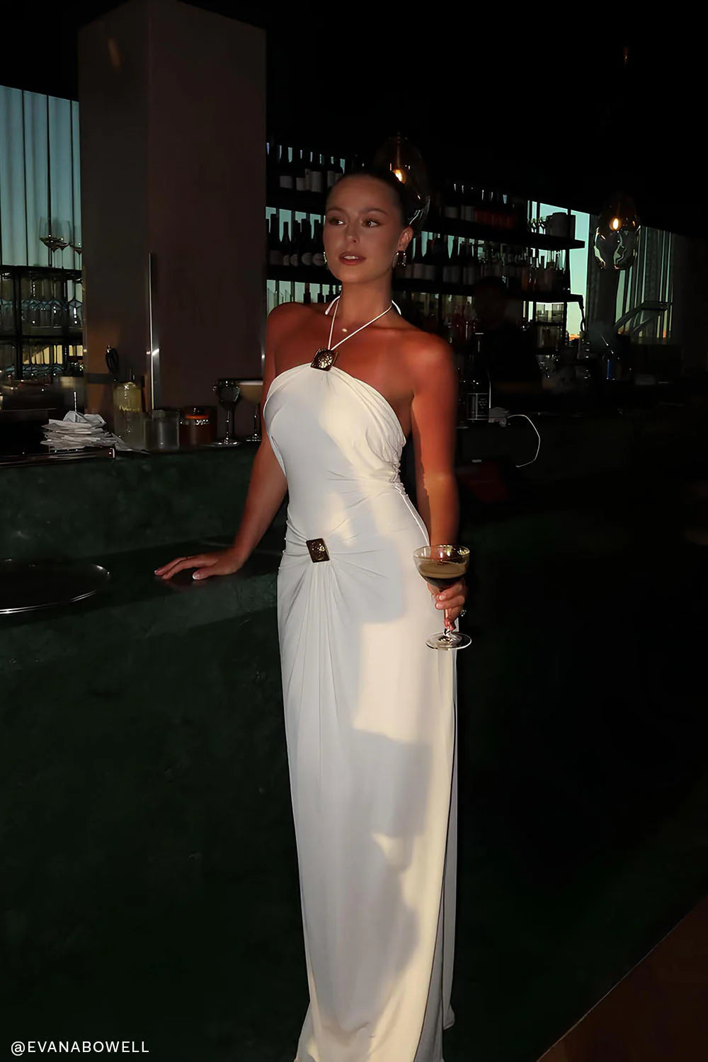 Elena Halter Maxi Dress