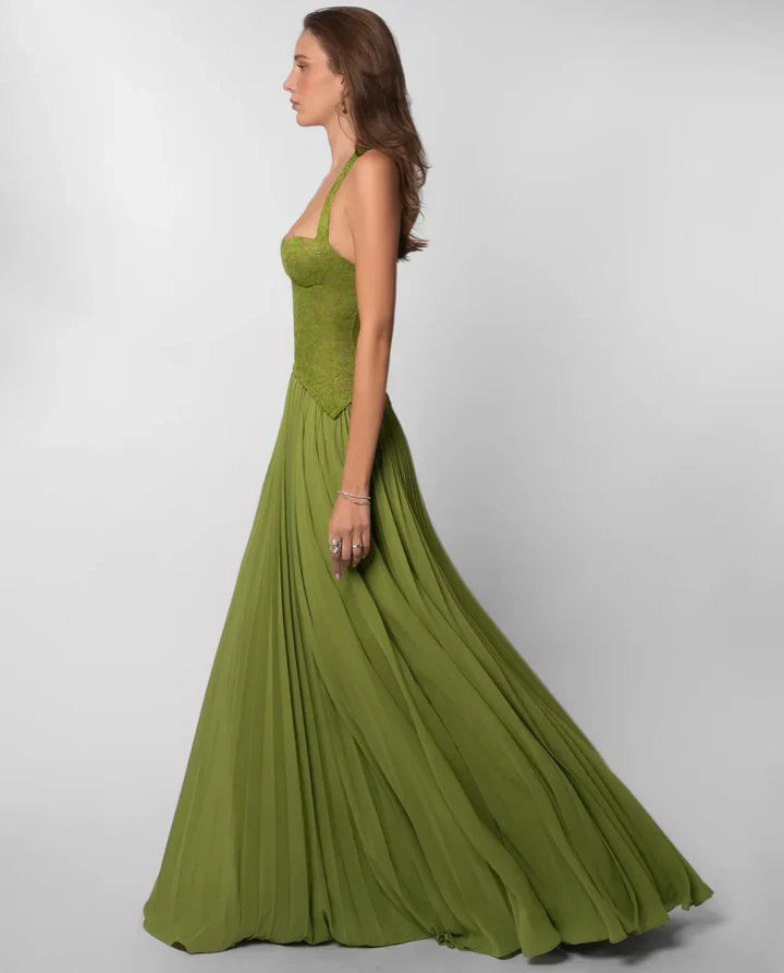 Élise Nocturne Backless Maxi Dress