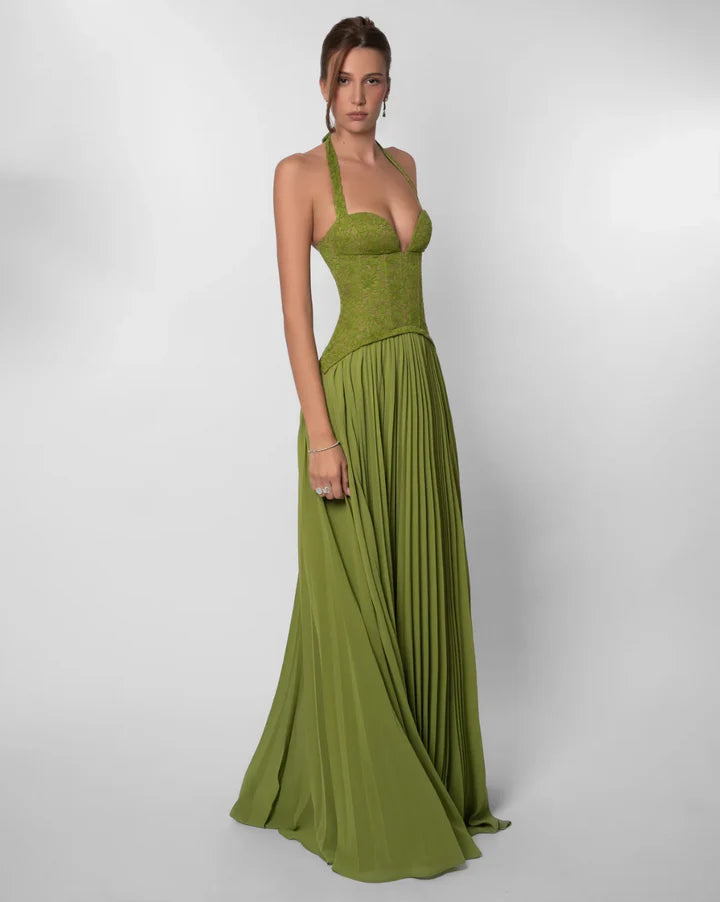 Élise Nocturne Backless Maxi Dress