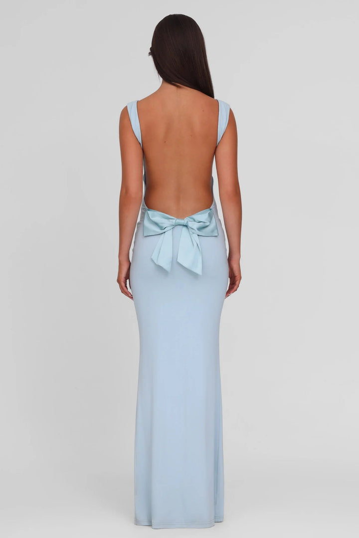 Élise Bow Backless Maxi Dress
