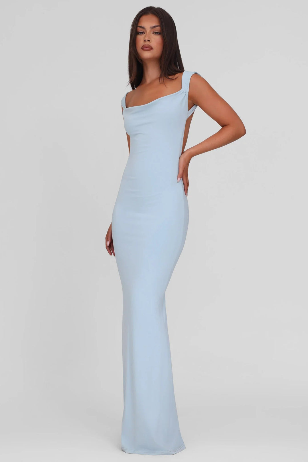 Élise Bow Backless Maxi Dress