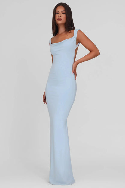 Élise Bow Backless Maxi Dress