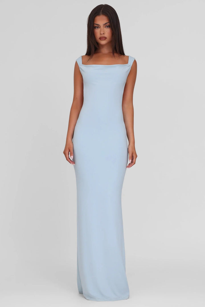 Élise Bow Backless Maxi Dress