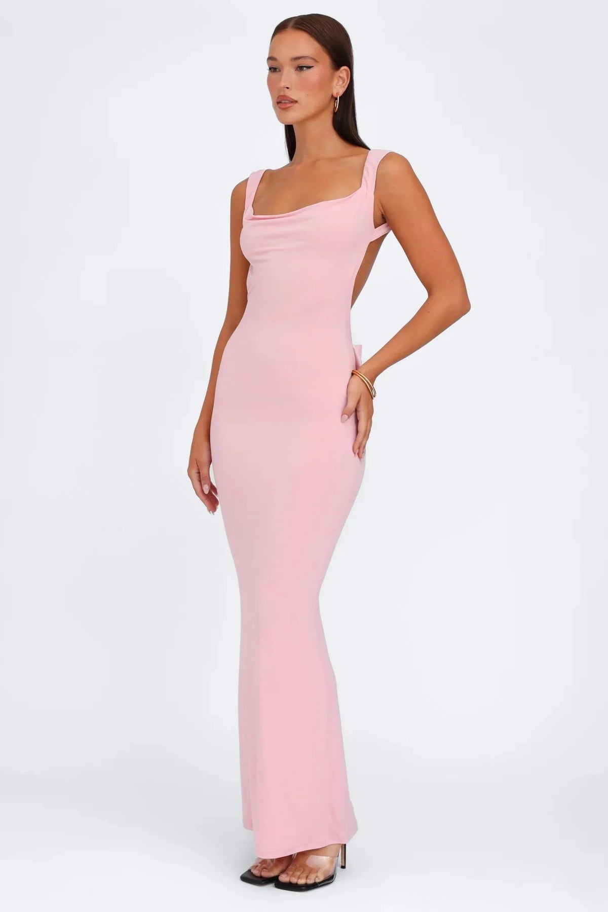 Élise Bow Backless Maxi Dress