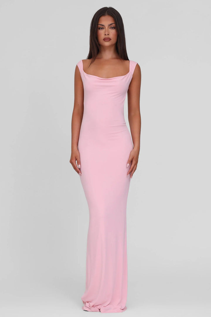 Élise Bow Backless Maxi Dress