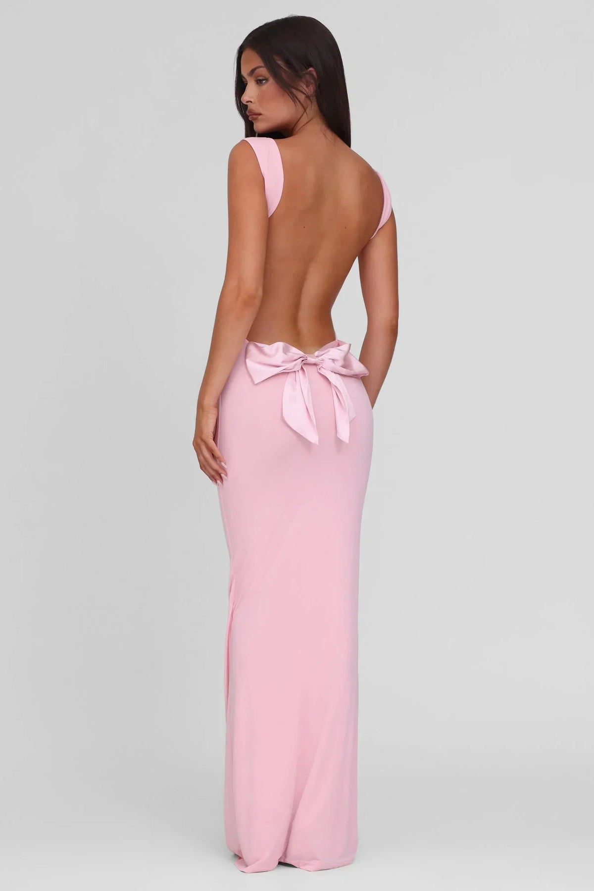 Élise Bow Backless Maxi Dress
