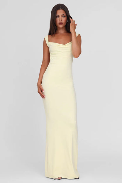Élise Bow Backless Maxi Dress