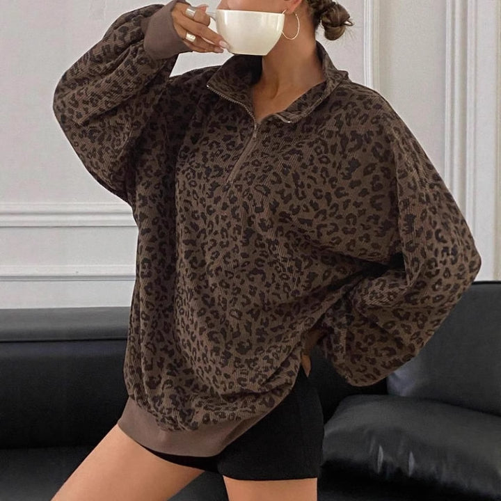 Savéra Leopard Zip Sweater™