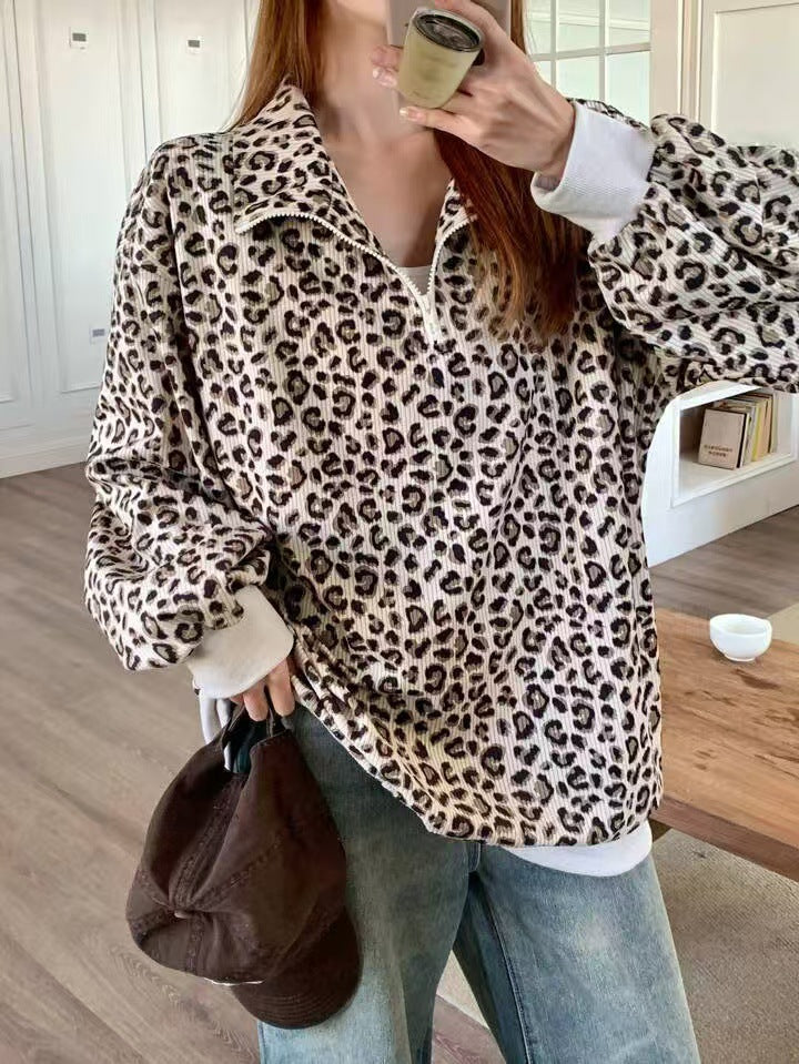 Savéra Leopard Zip Sweater™