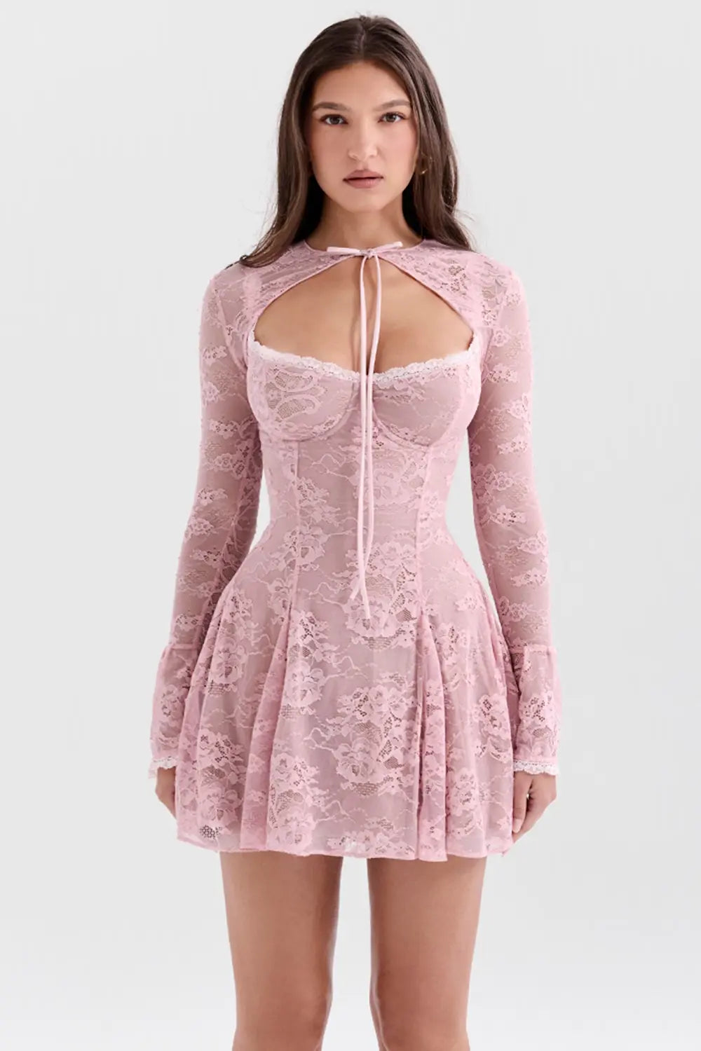 Fleuré Rosé Lace Zweiteiliges Set 