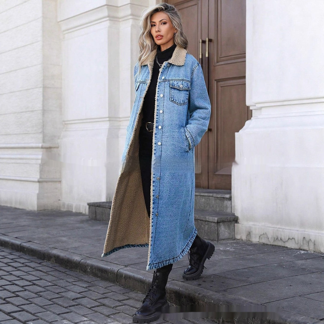Elara Fleece-Lined Denim Coat™