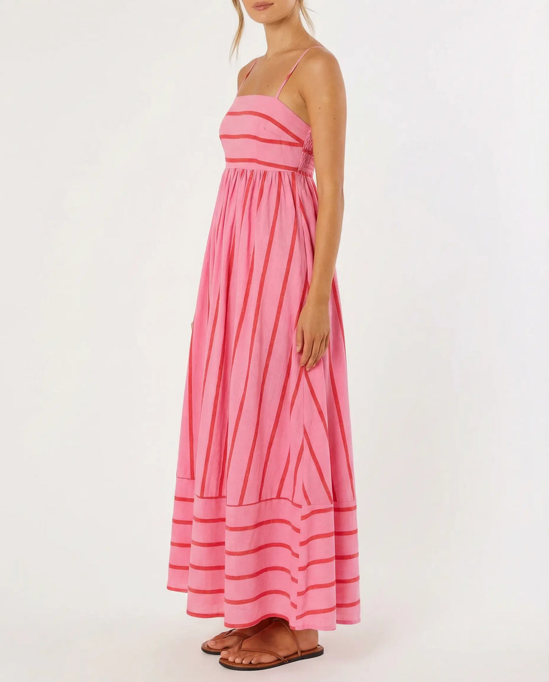 Soléa Striped Maxi Dress
