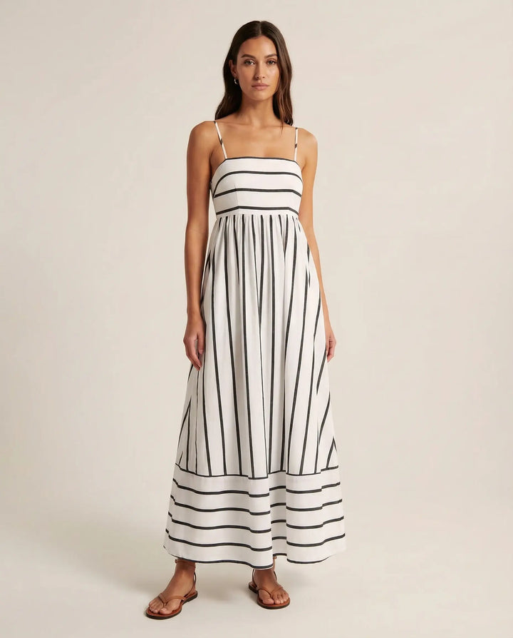 Soléa Striped Maxi Dress
