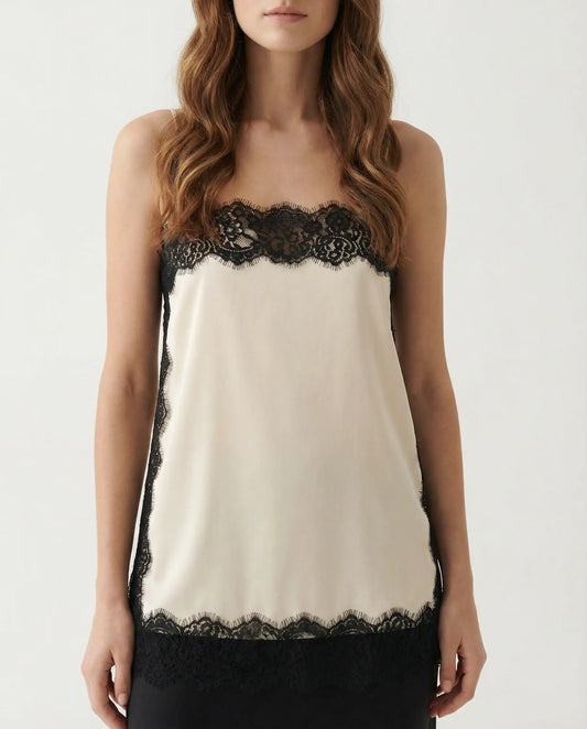 Élise Lace Slip Top