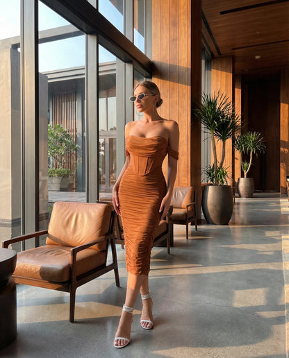 Marlene Corset Midaxi Dress