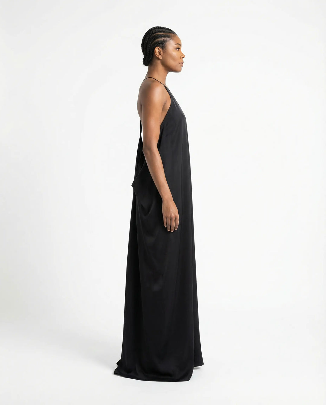 Élise Backless Fluid Maxi Dress