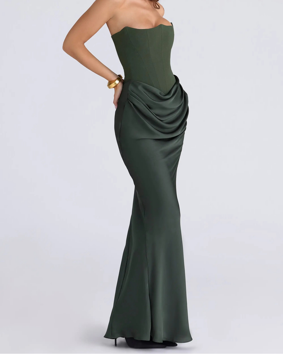 Élira Nocturne Strapless Maxi Dress