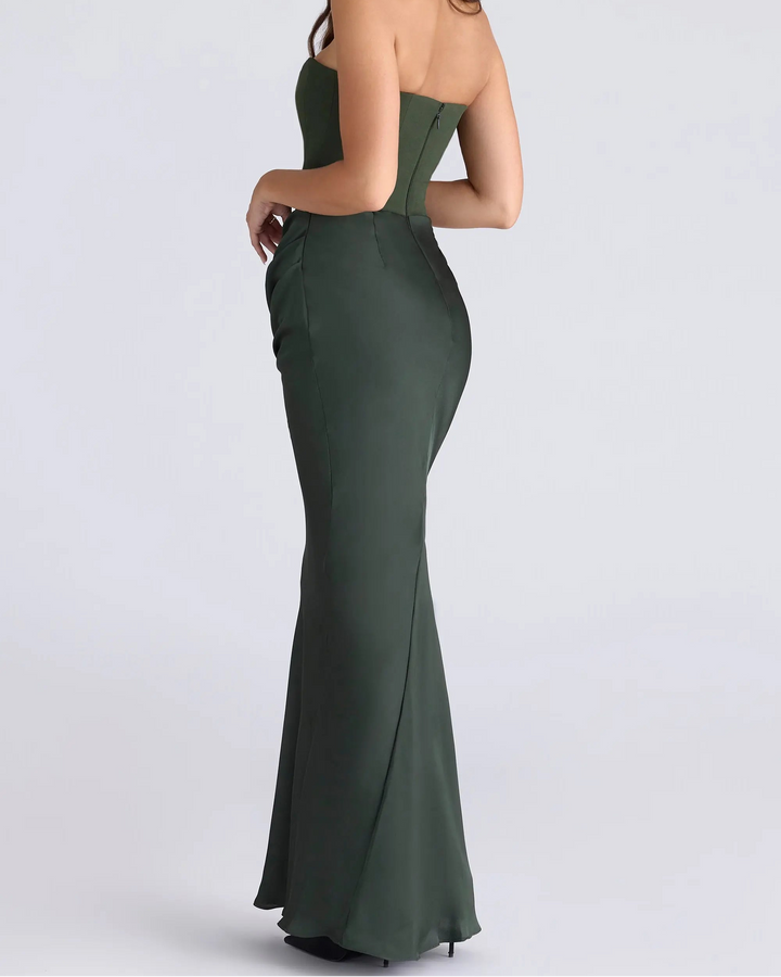 Élira Nocturne Strapless Maxi Dress