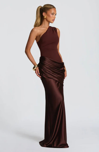 Marlena Grace One-Shoulder Maxi Dress