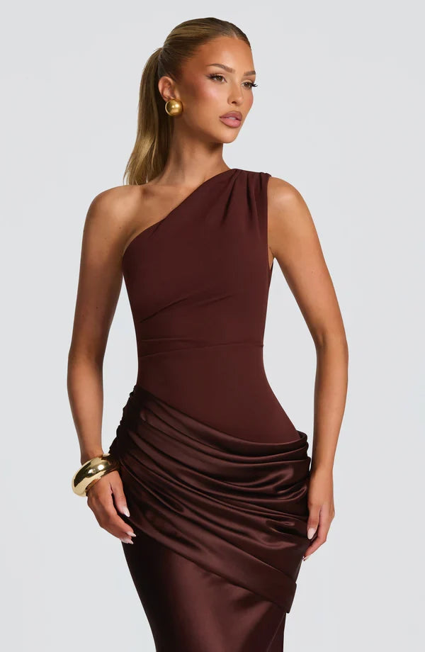 Marlena Grace One-Shoulder Maxi Dress